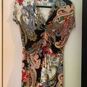 Cache Floral and Paisley Dress